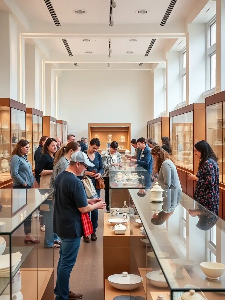 A photograph of volunteers cleaning and preserving historical artifacts in a museum setting in Puymoyen, highlighting the importance of preserving tangible heritage for future generations.